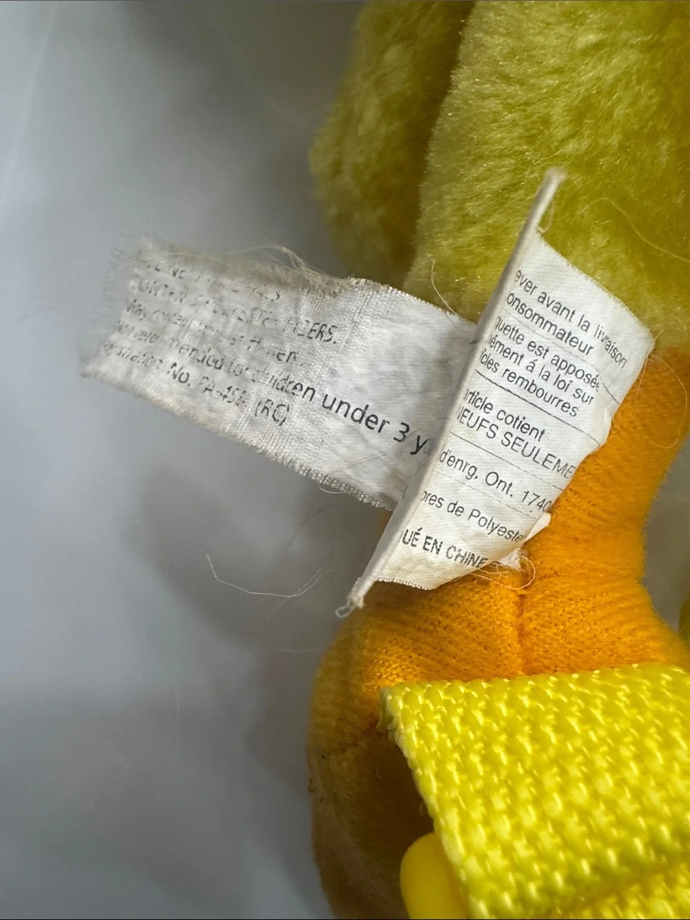 Tweety-Style Plush Pet Carrier Backpack - Yellow & Orange